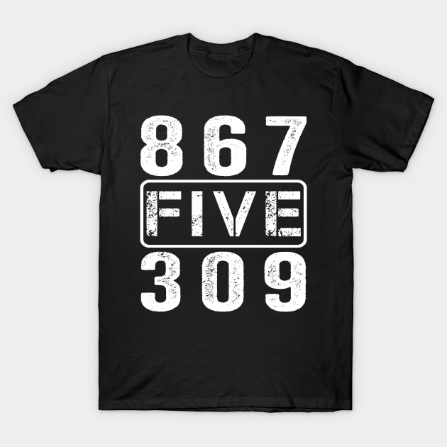 Retro Vintage Eighties Tee 8675309 Nostalgic and Funny 80's T-Shirt by ValareanCie